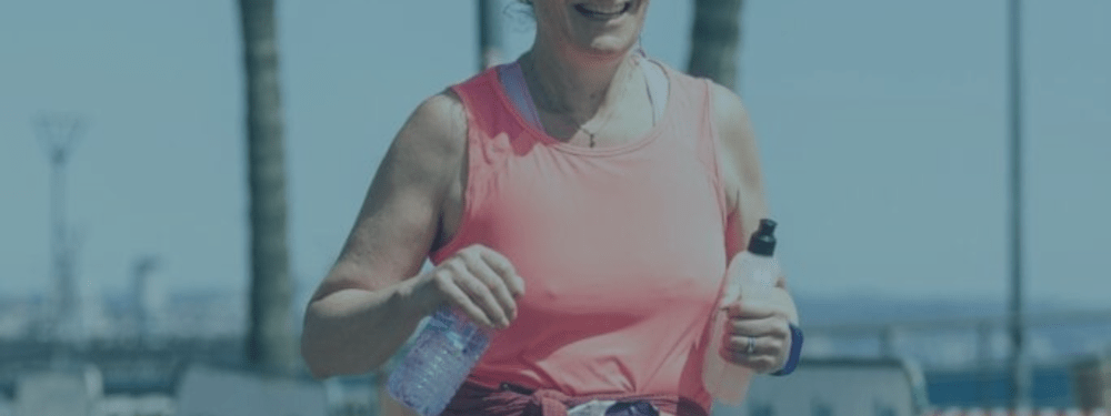 Susan Gregory, Internal Quality Assurance Assessor, running a marathon
